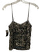 Alice + Olivia Size S Gray & Silver Nylon Beaded & Sequined Fringe Tank Top Gray & Silver / S