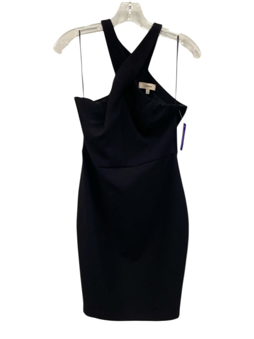 Likely Size 6 Black Polyester Blend Cut Out Sleeveless Mini Dress Black / 6