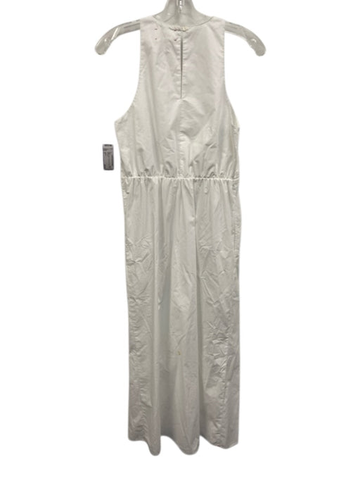 XiRENA Size S White Cotton Pintuck Sleeveless Maxi Dress White / S