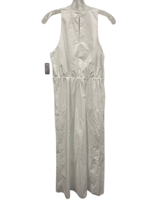 XiRENA Size S White Cotton Pintuck Sleeveless Maxi Dress White / S