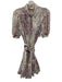 Cinq a Sept Size 4 Purple, White, Green Polyester Floral Overlay Dress Purple, White, Green / 4