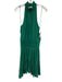 A.L.C. Size 4 Green Polyester Smocked Sleeveless high neck Mini Dress Green / 4