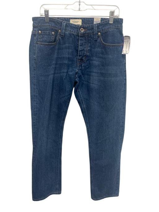 Suitsupply Made in Italy Size 31 med light wash Cotton Solid Slim Jean Pants med light wash / 31