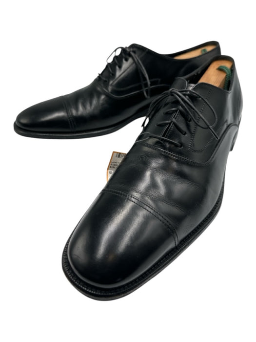 Ferragamo Shoe Size 9 Black Leather Solid Dress Men's Shoes Black / 9