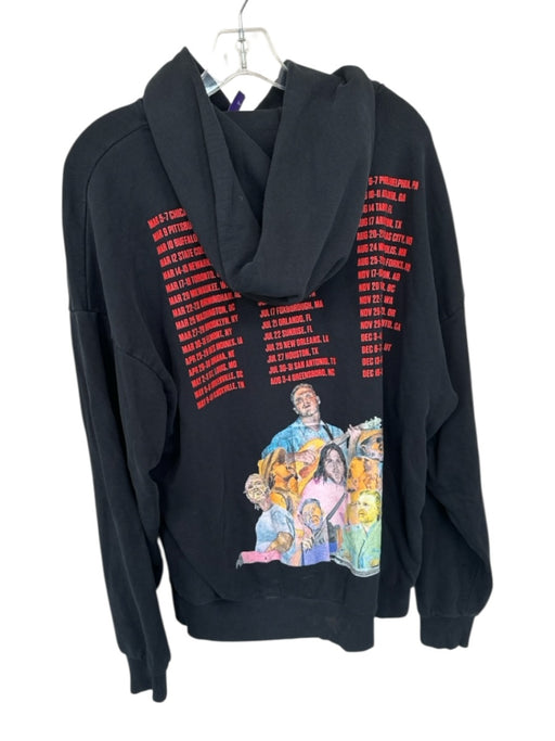 Zach Bryan Size S Black & Red Cotton Official Tour Sweatshirt Sweatshirt Black & Red / S