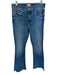 Mother Size 29 Med Dark Wash Cotton Blend High Waist Flare Raw Hem Jeans Med Dark Wash / 29