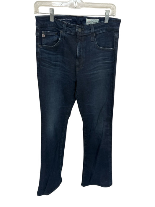 AG Size 29 Dark Wash Cotton Blend High Waist Flare Jeans Dark Wash / 29
