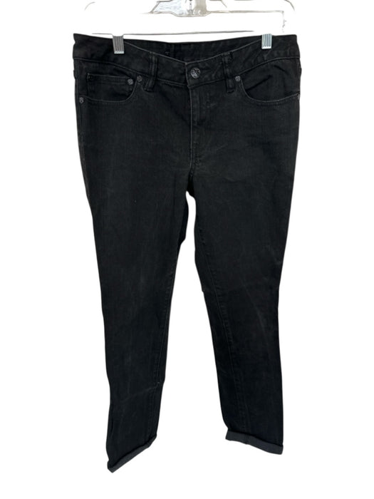 Tory Burch Size 30 Black Cotton Mid Rise Skinny Jeans Black / 30