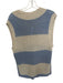 Autumn Cashmere Size M Oatmeal & Blue Cashmere Sleeveless Perforated Sweater Oatmeal & Blue / M