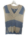 Autumn Cashmere Size M Oatmeal & Blue Cashmere Sleeveless Perforated Sweater Oatmeal & Blue / M