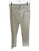 AG Size 29 Cream Velvet High Waist Slim Fit Straight Pants Cream / 29