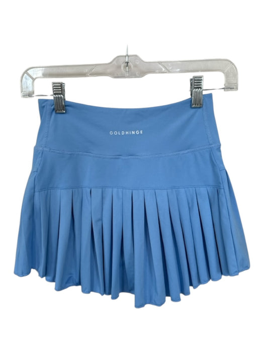 Gold Hinge Size Est XS Sky Blue Pleated Interior pocket Athletic Skort Sky Blue / Est XS