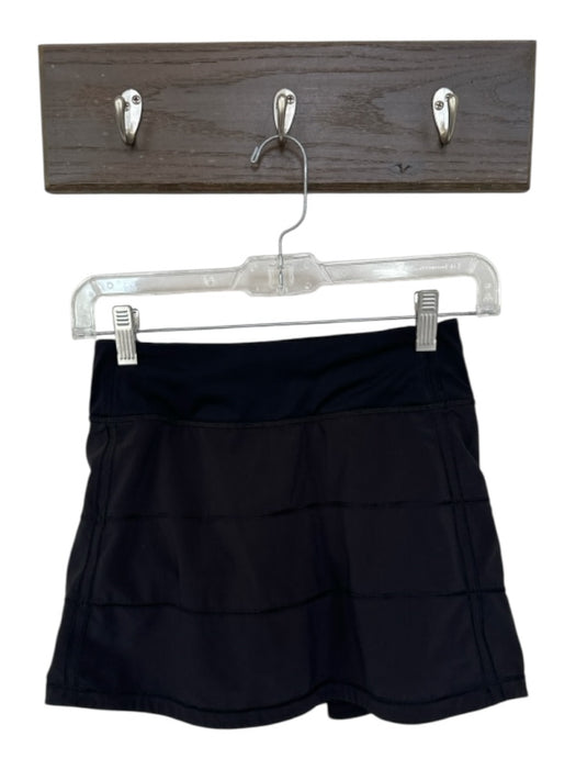 Lululemon Size 0 Black Built in Shorts Back Pocket Pleated Athletic Skort Black / 0