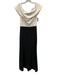 Betsey & Adam Size 4 White & Black Polyester Color Block Off Shoulder Gown White & Black / 4