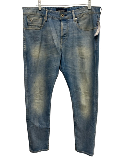 Scotch & Soda Size 33 Light Wash Cotton Solid Jean Men's Pants Light Wash / 33