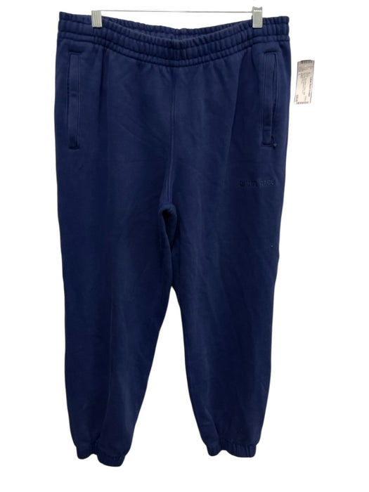 Adidas AS IS Size L Navy Blue Cotton Solid Sweatpant Men's Pants Navy Blue / L