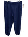 Adidas AS IS Size L Navy Blue Cotton Solid Sweatpant Men's Pants Navy Blue / L