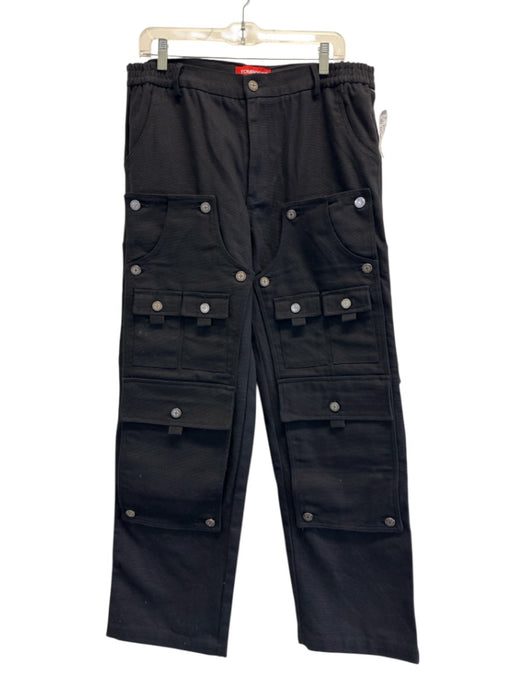 Tombogo AS IS Size Est L Black Cotton Cargo Pocket Men's Pants Black / Est L