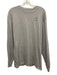 Masters Size L Gray Cotton Solid T shirt Crew Men's Long Sleeve Shirt Gray / L