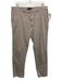 Saks Fifth Ave Size 34 Gray Cotton Solid Khaki Slim Men's Pants Gray / 34
