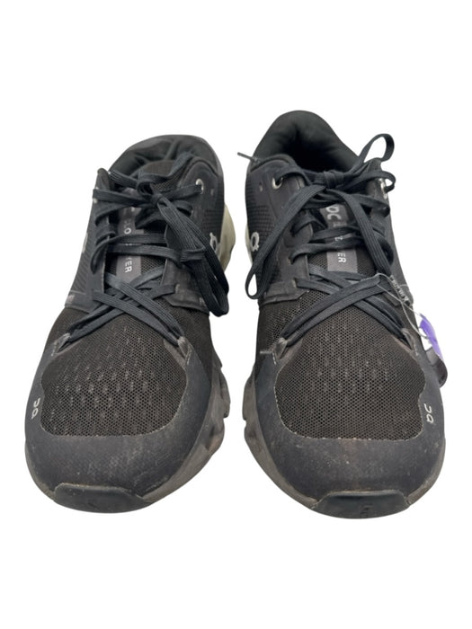 On Cloud Shoe Size 9.5 Black Synthetic Solid Athletic Sneaker Men's Shoes Black / 9.5