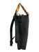 By Anthropologie Black Faux Leather Round Handles Crossbody Strap Bag Black / S