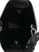 By Anthropologie Black Faux Leather Round Handles Crossbody Strap Bag Black / S