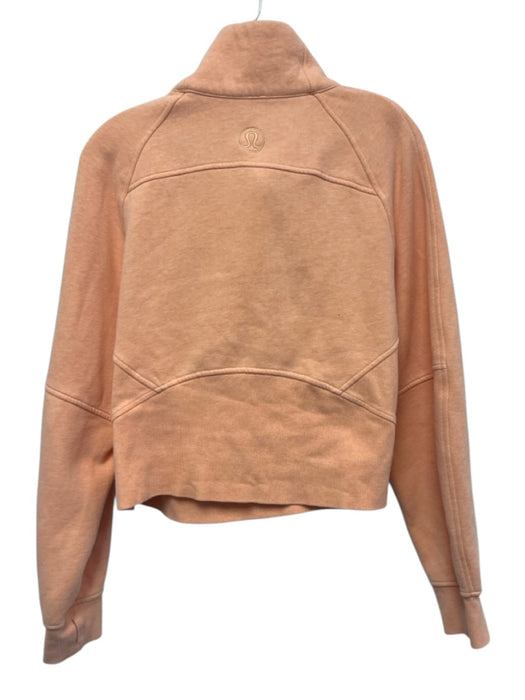 Lululemon Size M/L Creamsicle Orange Cotton Quarter Zip Long Sleeve Sweatshirt Creamsicle Orange / M/L