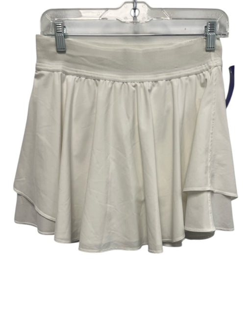 Lululemon Size 8 White Polyester Blend Elastic Waist Skort Tennis Skirt White / 8