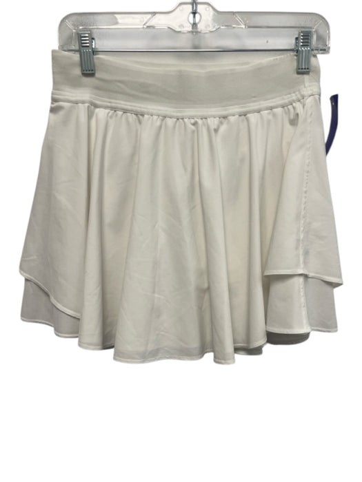Lululemon Size 8 White Polyester Blend Elastic Waist Skort Tennis Skirt White / 8