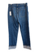 Favorite Daughter Size 31 Medium Wash Cotton Blend Cuffed Straight Jeans Medium Wash / 31