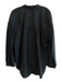Rails Size L Black Cotton Blend Collar Button Down Front Pocket Puff Sleeve Top Black / L