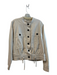 Rails Size L Beige Cotton Blend Button Down Front Pocket Tie Waist Jacket Beige / L