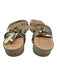 Dolce Vita Shoe Size 9 Gold & Beige Synthetic Tie Ankle toe strap Shiny Sandals Gold & Beige / 9