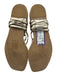 Dolce Vita Shoe Size 9 Gold & Beige Synthetic Tie Ankle toe strap Shiny Sandals Gold & Beige / 9