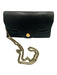 See By Chloe black & gold Leather Magnetic  Flap Crossbody Strap 2 Pockets Bag Black & Gold / S