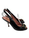 Yves Saint Laurent Shoe Size 36 Black & Brown Leather Buckle Stacked Heel Pumps Black & Brown / 36