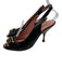 Yves Saint Laurent Shoe Size 36 Black & Brown Leather Buckle Stacked Heel Pumps Black & Brown / 36