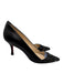 Christian Louboutin Shoe Size 37.5 Black Leather Gathered Pointed Toe Pumps Black / 37.5