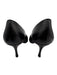 Christian Louboutin Shoe Size 37.5 Black Leather Gathered Pointed Toe Pumps Black / 37.5
