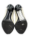 Gucci Shoe Size 6.5 Black & White Patent Leather Nubuck Peep Toe Stiletto Pumps Black & White / 6.5