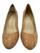 Kate Spade Shoe Size 6 Beige Cork & Leather Wedge Round Almond Toe Pumps Beige / 6