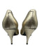 Pierre Hardy Shoe Size 36 Gold Leather Upper Metallic Peep Toe Stiletto Pumps Gold / 36