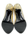 Pierre Hardy Shoe Size 36 Gold Leather Upper Metallic Peep Toe Stiletto Pumps Gold / 36