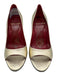 Pierre Hardy Shoe Size 36 Gold Leather Upper Metallic Peep Toe Stiletto Pumps Gold / 36