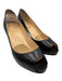 Christian Louboutin Shoe Size 36.5 Black Leather Upper Peep Toe Platform Pumps Black / 36.5