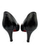 Christian Louboutin Shoe Size 36.5 Black Leather Upper Peep Toe Platform Pumps Black / 36.5
