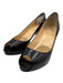 Christian Louboutin Shoe Size 36.5 Black Leather Upper Peep Toe Platform Pumps Black / 36.5
