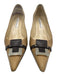 Christian Lacroix Shoe Size 37 Beige & Brown Leather Upper Pointed Toe Pumps Beige & Brown / 37