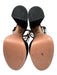 Aquazzura Shoe Size 36.5 Black Suede Ankle Tie Strappy Platform Sandals Black / 36.5